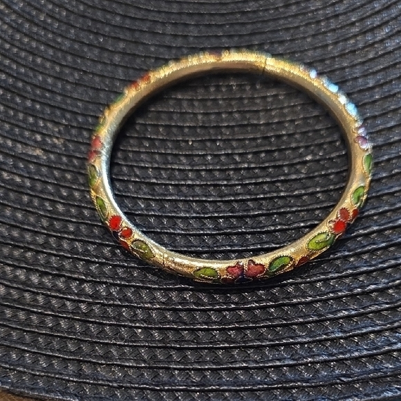 Colorful Floral Gold Bracelet - Picture 2 of 6